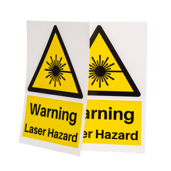 Laser Hazard Warning Sign (5x7")